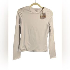 Women's White Long Sleeve Top